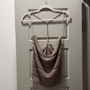 JLUXLABEL Elegant Tan Women's knit top